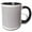 Black/White, variant on 3drose, Abstract Retro Halftone Circular Dot Pattern Background, 15oz Two-tone Yellow Mug