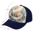 thumbnail image 2 of Watercolor Fox Baseball Cap Classic Golf Cap Soft Dad Hat Multicolor Adjustable Low Profile Hat Unisex, 2 of 6