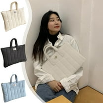 Clearance Djunllk Laptop Bag For Women - 11.02" x 14.37" Nylon Tote Bag Work Bag with Zipper, Multifunctional Handbag Tablet Sleeve Bag for Student, School Supplies