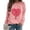B Pink, variant on Valentines Womens Crewneck Sweatshirt Long Sleeve Letter Print Tee Shirts Classic Fit Pullover Tops Casual Valentines Day Blouse Oversized Sweatshirts for Women