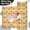 thumbnail image 4 of Highland Cow and Flower Print Teens Toddler Nap Mat with Pillow, Sleeping Mat Bag for Preschool Daycare 59"x22", 4 of 6