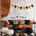 thumbnail image 2 of AYktou Halloween Banners, Classic Halloween Patterns Party Flags Light Hanging Decorations for party Supplies Spooky Parties Garden Windows and Walls Background Bunting Flags Home Decor, 2 of 7
