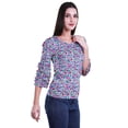 thumbnail image 3 of Moomaya Blouses pour Femmes Hauts Mode Imprimé Manches Évasées Robe Vêtements Décontractés, 3 of 4