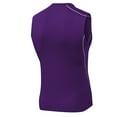 thumbnail image 4 of USNSM Men's Sleeveless Workout Shirts Quick Dry Lightweight Running Compression Cutoff Shirts, Athletic Training Tank Top Purple S, 4 of 4