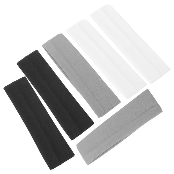 6 Pcs Elastic Headband Sports Stretch Headbands Supple Hair Ties Non-slip Printable Polyester Miss