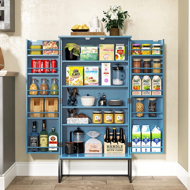 BSL 46.5" Kitchen Pantry with Doors & Adjustable Shelves