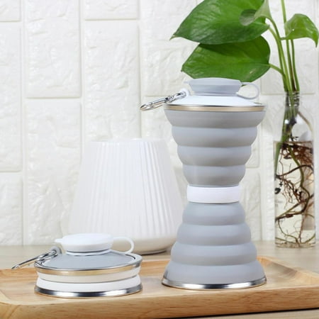 

Foldable Water Bottle Reusable Leakproof Silicone Sports Travel Water Bottle