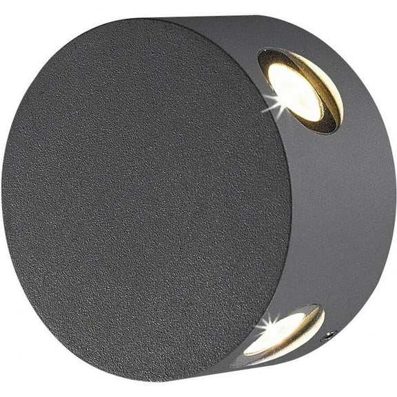 28296-027-Eurofase Lighting-Pass - 4 Inch 4W 4 LED Outdoor Wall Sconce-Graphite Grey Finish