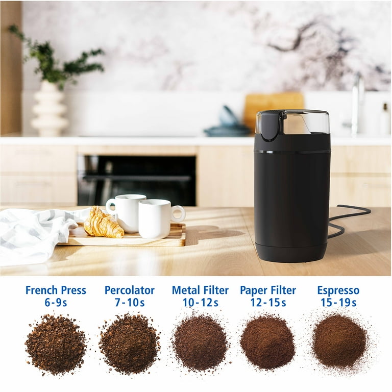 Mainstays Electric Coffee Grinder One Touch Coffee Bean Grinder with Stainless Steel Blades New Walmart