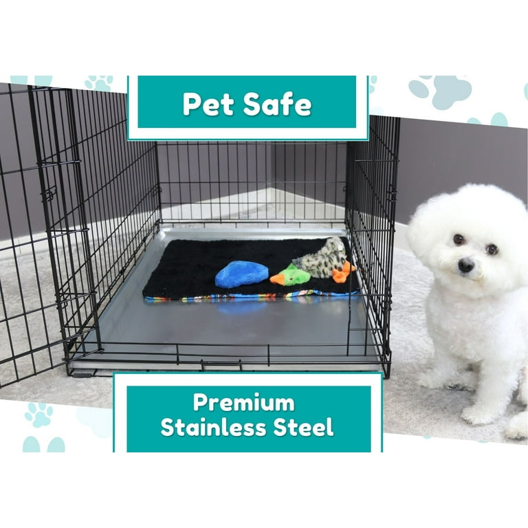 Metal replacement tray for dog clearance kennel