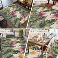 thumbnail image 6 of 5x8Ft Area Rugs, Palm Leaves Non-Skid Rubber Backing Large Rectangle Rugs - Living Room Bedroom Home Office, Summer Botanical Tropical Plants Rustic Indoor Floor Mat Carpets Washable Rug, 6 of 9