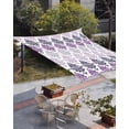 thumbnail image 3 of Sun Shade Sail 14x18Ft Luxury Boho Purple Flowers Gradient Pattern Uv Block Sunshade Canopy Outdoor Shade Cover Rectangle Shade Cloth For Patio Garden Yard Deck Pergola, 3 of 6