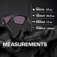 thumbnail image 5 of Oakley OO9100 Leffingwell Rectangle Shaped Non-Polarized Sunglasses for Men - Includes Official Eyewear Kit - Black Ink Frame with Prizm Grey Lens, 5 of 7