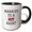 Black/White, variant on 3drose, Married to a Hot Agent Typography Design, 11oz Magic Transforming Mug
