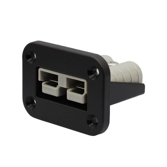 Acaigel Flush Mount 50A Connector Kit Mounting Bracket Panel Cover for Caravan Boat Truck for Anderson Plug
