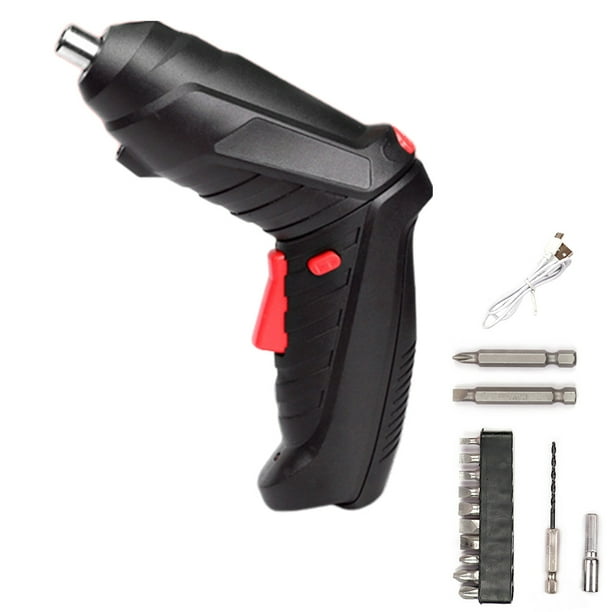Juego de destornilladores eléctricos de 4V, destornillador de batería de litio, herramienta de reparación recargable