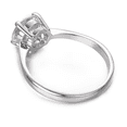 thumbnail image 6 of Yoursfs CZ Solitaire Ring For Women 18K White Gold Plated Round Cut Cubic Zirconia Rings 1.5ct Wedding Engagement Promise Rings (Size 8), 6 of 8