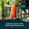 thumbnail image 5 of Libbey Tiki Bamboo Highball Drinking Glasses, Iconic 16 Oz Tall Cocktail Glasses Set of 4, Modern Highball Cocktail Glasses for Backyard and Summer Parties, 5 of 6