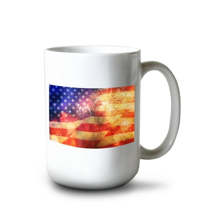 

Lantern Press 15 fl oz Ceramic Mug Display of Many Colorful Glass Beads Photography Dishwasher & Microwave Safe