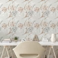 thumbnail image 2 of Ambesonne Floral Peel & Stick Wallpaper for Home, Retro Flower Minty Backdrop, 13"x72", Warm Taupe and Pale Grey, 2 of 5