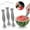 C, variant on Watermelon Cutter Stainless Steel 2 In 1 Fruit Cutter Fork Watermelon Slicer Double Head Fruit Fork Slicer Watermelon Cutting Tool Efficient Cutting Tool For Party Camping Silver