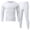 White, variant on XINPING Men's Long Johns Thermal Underwear Set, Lined Base Layer Top and Bottom, Moisture Wicking Quick Dry 4 Way Stretch for Running Skiing Camping