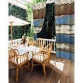 thumbnail image 5 of nqOlkjepod Outdoor Curtains for Patio Waterproof, Blue Brown Plank Outdoor Privacy Panels Grommet, Vintage Shabby Wooden Grain Blackout Outside Curtains for Porch/Cabana/Pergola 54"x108", 1 Panel, 5 of 8