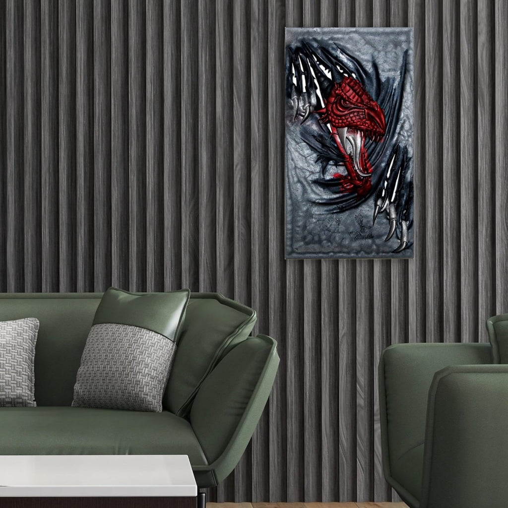BQBQERT 3D Fierce Dragon Wall Decoration Silicone Mold Handicraft Epoxy Resin Ornament Living Room Desktop Decorations