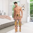 thumbnail image 7 of Fruits and Leaves Men's Lightweight Pajama Bottoms Stretch Elastic Waist Side Pockets Spring Fall, 7 of 7