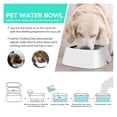 thumbnail image 3 of No-Spill Dog Water Bowl Pet Slow Water Feeder Cat Bowl Vehicle Carried Floating Buoyancy Drinking Fountain, 3 of 7
