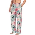 thumbnail image 2 of Daiia Roses and Butterflies Men's Sleep Pant with Pockets and Drawstring,Pajama Pants-Small, 2 of 9