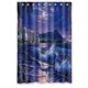 thumbnail image 1 of ABPHQTO Mar olas ciudad noche playa luna estrellas pintura arte cortina de ducha impermeable cortina de ducha 120x180 cm, 1 of 2