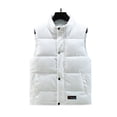 thumbnail image 2 of Handshe Men's Winter Vest, Solid Color Corduroy Textured Punk Style Quilted Vest for Outdoor Activities, Cold Weather Layering, Casual Streetwear,Plus Size, 2 of 8