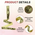 thumbnail image 3 of Uxcell Velvet Wired Ribbon, Velvety Gold Crushed Ribbons Single Faced for Craft Bow Wreaths Chrismas Tree Decorations Grass Green, 3 of 7