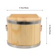 thumbnail image 2 of BESTYASH Multi-function Rice Container Wood Rice Bucket Light Yellow 1Pack for Caterers, 2 of 5