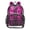 Pink-damask Lace, variant on Large Clear PVC Backpack Heavy Duty See Through Backpack for Adults Work Travel, Neon Rainbow Roses Printed 12L