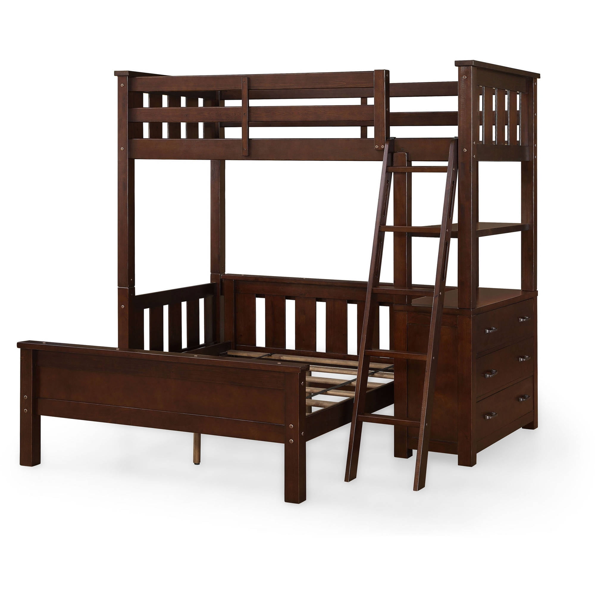 Whalen Nicholas Twin Over Full Loft Bunk Bed Wi Com