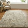 thumbnail image 4 of HomeRoots 8' X 10' Tan And Ivory Abstract Power Loom Distressed Area Rug, 4 of 5