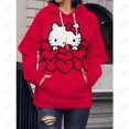 thumbnail image 1 of Chandail à Capuchon pour Femmes T-Shirt à Imprimé Hello Kitty Automne Mode à Capuche Chandail Décontracté Moderne 2023 Aguichant Chandail à Capuchon à Imprimé Léopard, 1 of 7