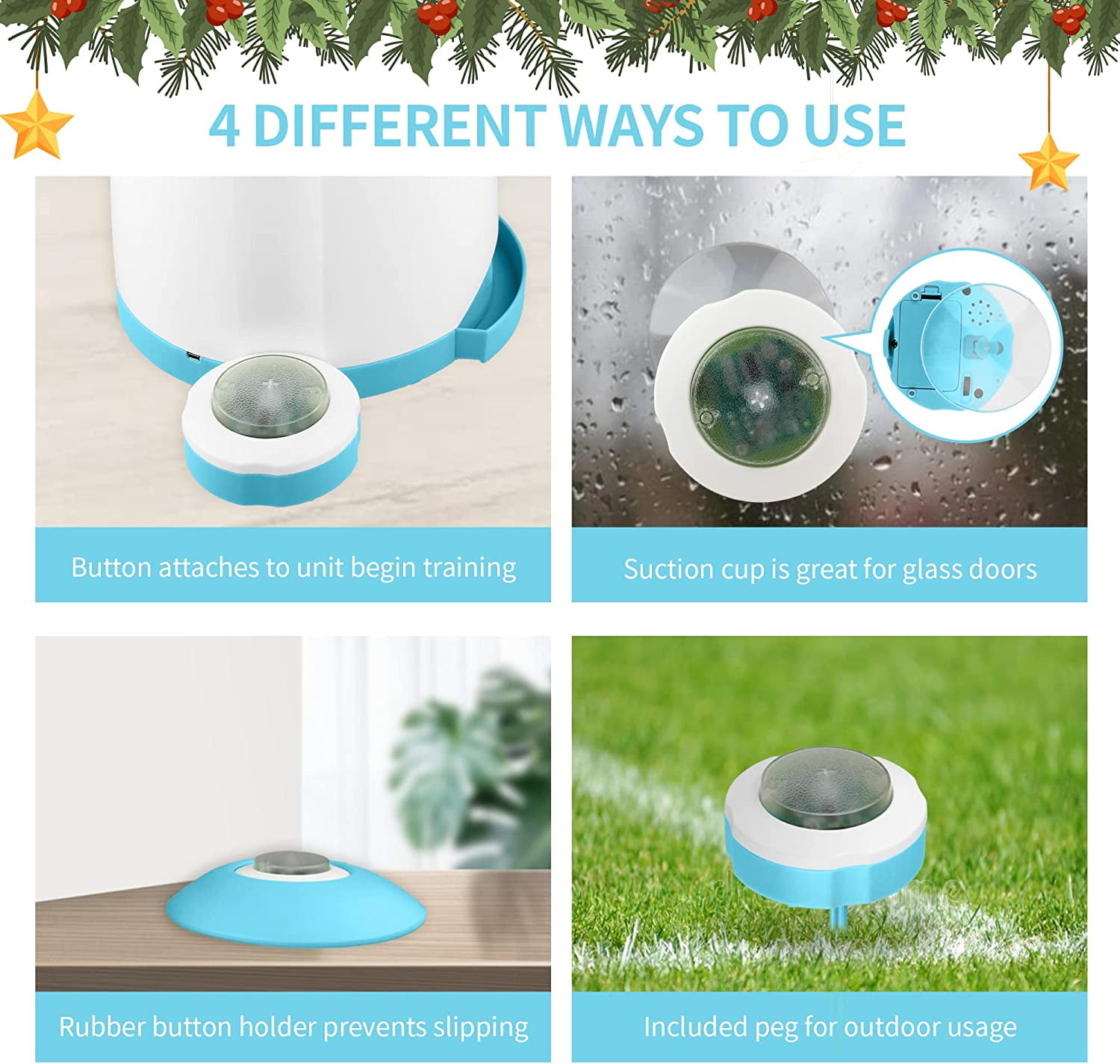 Automatic Dog Treat Dispenser with Button, Interactive Feeder Toy for Training and Exercise