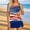 a15_Blue, variant on Womens Tankini American Flag Underwire Blue 2 Piece Padded Swimsuit for Women