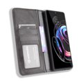thumbnail image 4 of Compatible with Motorola Moto Edge 20 Pro Case Magnetic Closure Vintage Pattern PU Leather Wallet Cover with Card Slots-Black, 4 of 5
