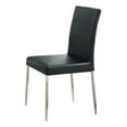 thumbnail image 1 of Coaster Vance Upholstered Faux Leather Dining Chairs in Black, 1 of 3