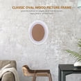 thumbnail image 4 of Nestingho Oval Wood Photo Frame in White for Wall and Tabletop Use with Elegant Design, 4 of 6