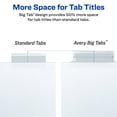 thumbnail image 4 of Avery Big Tab Insertable Dividers, Clear Tabs, 8-Tab Set (11124), 4 of 8