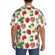thumbnail image 3 of Fotbe Strawberry Camisa Estampada de Manga Corta para Hombre, Casual de Verano, Estilo Playero, Sin Arrugas-X-Large, 3 of 5