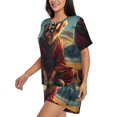thumbnail image 2 of Picia Meditating Golden Retriever Pajamas Sets for Women Soft Short-Sleeved Pjs with Lounge Shorts Two Piece Sleepwear-Medium, 2 of 9