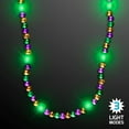 thumbnail image 5 of FlashingBlinkyLights Light Up Beaded Mardi Gras Necklace (Set of 12), 5 of 5