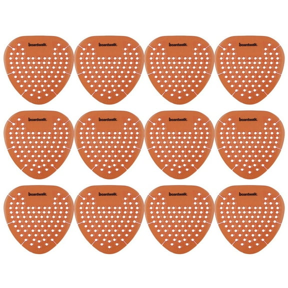 Boardwalk GEMP012I072M04AAS8200 Gem Urinal Screens - Mango Scent, Orange (12/Box)