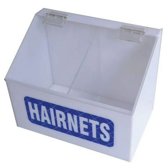 Condor Hairnet Dispenser,Acrylic,White 30ZE60